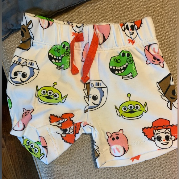 🤠NWOT Pixar 3-Month Baby Cotton Shorts with Drawstring Waists - Picture 2 of 10